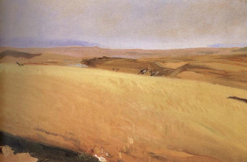 Joaquin Sorolla Castilla wheat field oil painting image